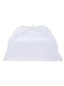 1pc Outdoor Mesh Food Cover, Picnic Accessories, Barbecue And Party Food Tent, Fruit Cover (White Mesh)