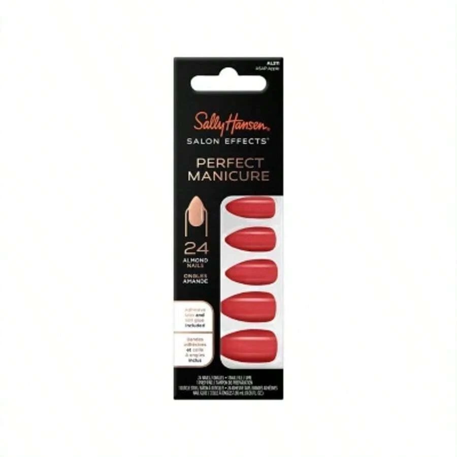 Sally Hansen Salon Effects Perfect Manicure Press-On Nails Kit - Almond - ASAP Apple - 24ct - 1 - 查看 1