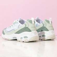 Skechers D'LITES Series Dames Sneakers, Lichtgewicht Casual Vintage Chunky Sneakers, Ademend Voor Woon-werkverkeer, 896209-SAGE