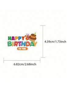 50 款新鲜卡通生日贴纸生日礼物装饰手机壳手工防水 DIY 贴纸礼物毕业房间装饰家居装饰墙壁装饰浴室装饰卧室装饰房间装饰用品客厅装饰房屋装饰家居装饰客厅墙壁艺术墙纸个性贴纸