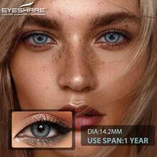 Eyeshare 1Pair Kleur Contactlenzen Voor Ogen Zacht Blauw Schoonheid Pupillen Bruine Oogmake-up Kleurrijke Contact Grijze Ooglenzen Jaarlijks Gebruik Cosmetische Groene Contactlenzen