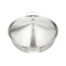 32CM STAINLESS STEEL ROASTING TRAY PAN SET LID OVAL KITCHEN COOKING BAKING NEW - 1 - View 11