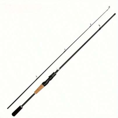 2025 New Carbon Lure Rod With Wooden Handle - 180cm/70.86inch - Lightweight M-Tuned Two-Section Rod - Universal For All Waters