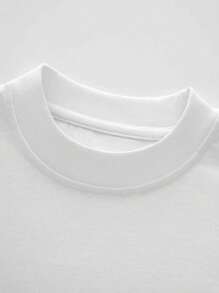 Camiseta de algodón 100% 220g 1Pcs para hombre estampado digital con logotipo Hilfiger - Blanco - Ver 4