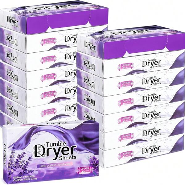 Dryer Sheets Bulk Natural Fabric Softener Sheets Plant Lavender Laundry Softener Naturally Softens And Removes Static Cling Drying Machine, Fabric Softening Sheet, Laundry Companion, Deodorizing And Deodorizing Aromatherapy Sheet, Fragrant And Anti-Static Laundry Fragrance Sheet