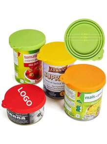 Customized Dog And Cat Food Can Universal Three In One Sealing Lid, Pet Food Moisture-Proof And Anti-Corrosion Silicone Preservation Lid, Pet Can Lid