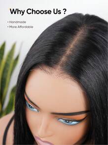 Jessie's Wig 无胶直发波波头假发 7x5 蕾丝前假发 真人发丝 预先拔毛 隐形结 3S 预剪裁 即戴波波头假发 180% 密度 8-14 英寸 - SNatural - 查看 6