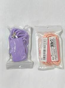 可调节和可拆卸 DIY 防丢失固定垫手机挂绳、斜挎带、衣架、夹子、钥匙扣、手机壳挂链、挂脖带 - 彩色 - 查看 10