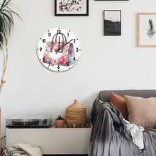 Wedding Handbag, Battery-Operated Wall Clock, Modern Art Wall Decor, Camping, Unique Gift For Office