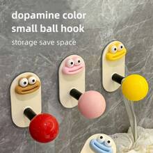 Dopamine Bathroom Hook, Plastic Wall Mounted Towel Rack, Non Perforated Strong Load-Bearing Adhesive Hook, Household Wall Mounted Bathroom Towel Adhesive Hook, Casual Style, Easy To Install, Strong Load-Bearing Adhesive Hook, Used For Household Use.