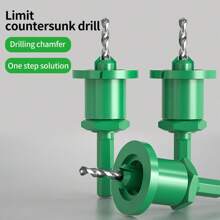 木工沉头钻头1套限量沉头钻头六角柄快速钻孔可调钻孔深度自攻螺丝孔开孔器锥孔深孔定位器
