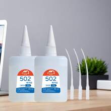 1/2/3pcs Multi-Purpose 30g Strong Super Adhesive 502, Universal Ultra-Fast Dry Adhesive, Shoe Glue, 502 Super Adhesive Cyanate Instantaneous, High-Strength Oily Adhesive, Quick Drying, Used To Repair Ceramic Repair Adhesive, Porcelain, Metal, Plastic, Wood Adhesive And Paste Wooden Furniture Back To School