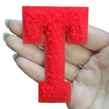 1/26pcs Chenille 2.8 Inch Letter Iron-On Patches, Suitable For Repairing Jeans, T-Shirts And Other Clothing, Letter Patch Badges - Multicolor - View 36