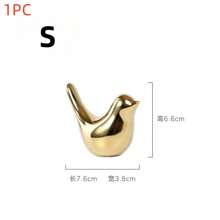 4pcs Gold Bird Statues, Modern Style Sculptures For Home Decor In Living Room, Bedroom, Office Desk, Cabinet - European Creative Gold Ceramic Bird Figurines, Desktop Decorations