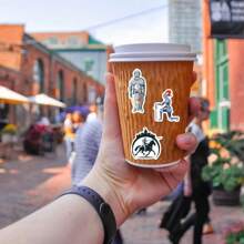 50pcs Medieval Knight Graffiti Stickers Cheap Stickers Vinyl Stickers For Diary Stickers Hand Tent Stickers Decorate Party Skateboard Phone Case Water Cup Guitar Sticker Sticker Diy Sticker Laptop Sticker - Multicolor - View 5