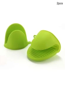 2pcs Silicone Heat-Resistant Mites, Microwave Mites, Insulated Oven Mites, Mini Mites For Cooking, Baking, And Grilling, Heat-Resistant And Thick Silicone Hand Clips For Kitchen Silicone Insulated Gloves, Household Oven Baking Tools, Essential Kitchen Accessories That Do Not Occupy Space And Keep The Kitchen Countertop Clean - Multicolor - View 19