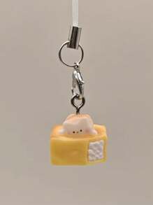 1个/3个热熔树脂3D日式可爱猫咪面包手机挂件小猫吐司钥匙扣可爱挂绳吊坠包包完美汽车配件包包挂饰背包上学卡通哥特Y2K万圣节配件教师节圣诞节礼物创意包包挂绳带证件夹汽车配件包包挂饰汽车配件朋友姐妹 - 彩色 - 查看 9