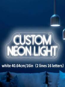 1 件可定制 9 色 LED 霓虹灯 - 适用于卧室、客厅、酒吧、婚礼、生日派对等的墙面装饰照明 - 情人节、圣诞节、万圣节、求婚、周年纪念的独特礼物，USB 供电，节能 | 完美的 DIY 家居照明礼物，霓虹灯墙面装饰，色彩鲜艳，卡哇伊，简约别致，可爱，定制，个性化，独特，适合他的理想礼物，适合她、男朋友、女朋友、家人、朋友、小夜灯、霓虹灯、家居用品、房间装饰、节日装饰、周年纪念日、生日、婚礼