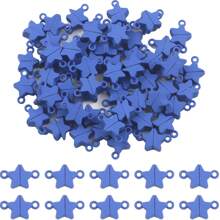 20pcs Magnetic Alloy Heart Shaped Keychains, Couple Set, Romantic Valentine's Day Small Gift, Key And Bag Charm - Star Magnetic Buckle - View 14