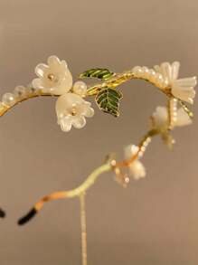 1 件优雅浪漫时尚女士头带，适合舞会和派对佩戴 - 金色 - 查看 3