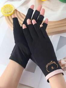 女士半指防晒手套，防紫外线，防滑，透气，露指设计适合春夏季骑行、驾驶，轻便