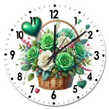 Wedding Rose Flower Basket, Living Room Decor, Bathroom Wall Decor, Wall Art, Gifts For Her - 混合色 - 查看 1