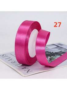25 码 2 厘米宽丝带缎带玫瑰花丝带适用于婚礼礼品包装装饰 DIY 工艺品， - 彩色 - 查看 20