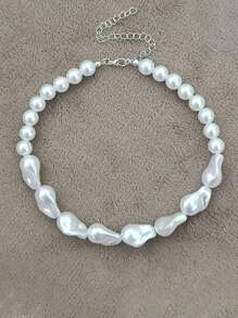 A Simple Baroque Faux Pearl Ladies With Everything Elegant Collars - Beaded Necklace - View 6