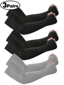 1 件男女通用袖套，男士压缩袖套，男女通用防晒袖套，适合学校、母亲节、青年、防晒手套