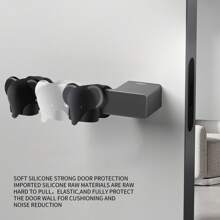 Set de 5 protectores de pared adhesivos, amortiguadores de puerta de silicona, protectores de manija de puerta sin taladro