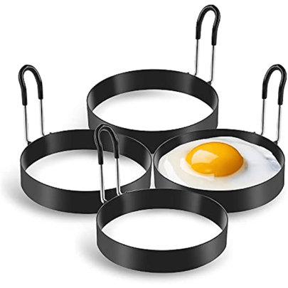Stainless Steel Egg Cooking Ring - Perfect For Fried Eggs, Pancakes And Omelettes - Hotel Kitchen Tool And Accessory - Household/Homemaker/Breakfast/Lunch/Dinner/Burger/Bacon/Sandwich/Nutrition/Delicious