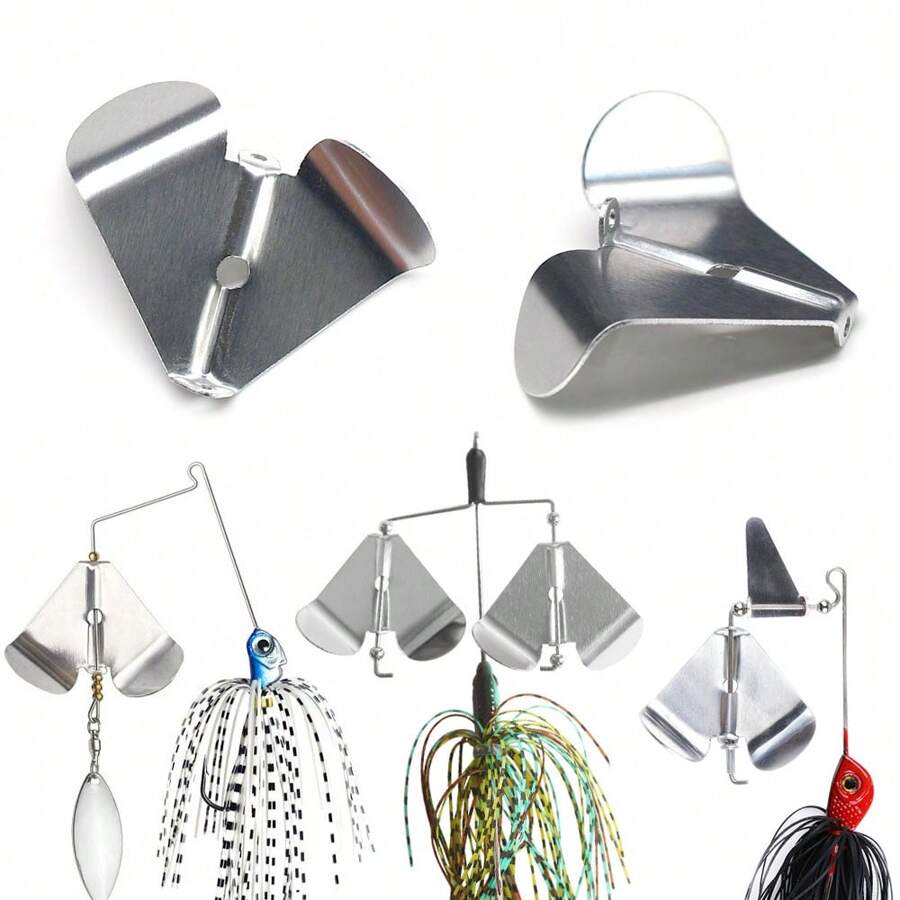 MNFT 5pcs Lure Anti-Splash Pads, Noise-Blocking Water Splash Plates Accessories, Metal Packer Plates