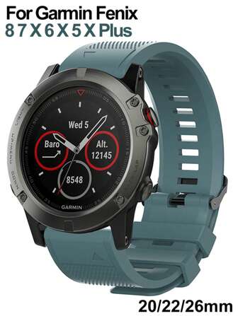 Nouveaux sangles de style sportif pour Garmin Fenix 8 7 7X 7S 6 6X 6S 5 5X 5S Pro Plus Bande 20 22 26mm Sangle pour Forerunner 955 945 935 Instinct 2 Fenix3 Descent 1 2 Bracelet