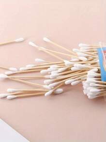 1000/200/100 Pcs Double-Tipped Cotton Swabs - Fragrance-Free, Low Allergen, Suitable For Ear And Makeup Cleaning, Personal Care And Household, Multipurpose Cotton Swabs