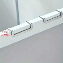 2 peças de cabides duplos em forma de S de aço inoxidável, ganchos multifuncionais sem perfuração e sem danos, ganchos portáteis sem danos para portas de armários, cabides de roupas fáceis de instalar e sem danos, adequados para cozinha, quarto, dormitório, banheiro, porta, guarda-roupa, sapateira, suprimentos domésticos casuais necessários