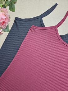 Simple Casual Regata Plus Size G1 Veste 48/50 - G1 Vest KIT2 Black + Wine Red - View 2