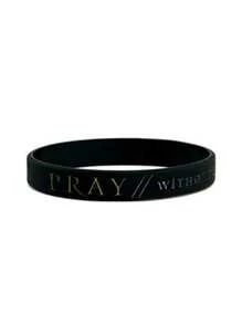 1 pièce/3 pièces Bracelets en caoutchouc silicone Bible Pray Power of Faith