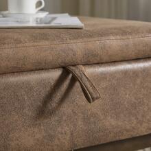 Mid-Century moderne quadratische Couchtisch Ablagebank, montiert, geeignet für Wohnzimmer, Eingangsbereich und Familienzimmer, verwendet als Couchtisch, Steigbügel, Schuhbank