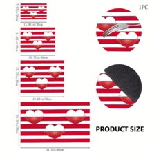 1pc Polyester Kitchen & Dining Mat, Pink Heart Pattern, Multipurpose Drip Mat For Countertops, Coffee Machines & Tablecloths, Decorative Home Accessory - ZWWLSD005 - View 8