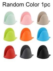 2pcs Silicone Heat-Resistant Mites, Microwave Mites, Insulated Oven Mites, Mini Mites For Cooking, Baking, And Grilling, Heat-Resistant And Thick Silicone Hand Clips For Kitchen Silicone Insulated Gloves, Household Oven Baking Tools, Essential Kitchen Accessories That Do Not Occupy Space And Keep The Kitchen Countertop Clean - Multicolor - View 14