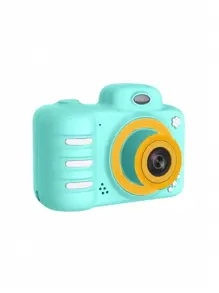 DC207 Mini 2.4-Inch High-Definition Digital Camera With Front And Rear Lens Switching, Flash Motion, Small DSLR Camera-Blue
