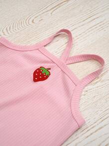 minizone 3pcs Baby Girl Cute Summer Triangle Bodysuit Set, Casual Sleeveless - Multicolor - View 3