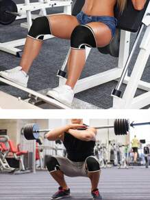 AOLIKES 1 Pair 7mm Neoprene Knee Sleeves Compression Knee Support For Weight Lifting, Squats, Fitness, Strength Training Gym Accessories Knee Support Sports Knee Pads Gym Knee Pads - Multicolor - View 7