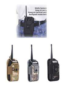 1000D Molle Radio Walkie Talkie Pouch Waist Bag Holder Pocket Portable Interphone Holster Carry Bag For Hunting Camping