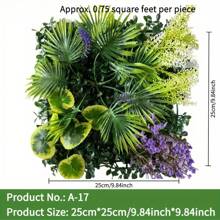 CTSZOOM Disponible en 23 estilos, paneles de pared de césped artificial, múltiples estilos con césped, follaje floral artificial, césped artificial, alfombras de césped artificial, decoración de pared exterior, decoración de boda, decoración navideña, follaje artificial, césped artificial, 100 bridas, pared de plantas, decoración de pared verde de 10x10 pulgadas