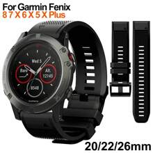 New Sports Style Straps For Garmin Fenix 8 7 7X 7S 6 6X 6S 5 5X 5S Pro Plus Band 20 22 26mm Strap For Forerunner 955 945 935 Instinct 2 Fenix3 Descent 1 2 Bracelet