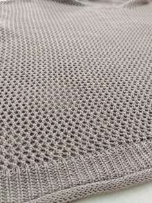 Women's Hollow V-Neck Knit Sweater, Multifunctional Casual Versatile Long Sleeve Hooded Cover Up, Suitable For Spring And Summer - Grey - View 5