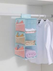 1/2 件多功能衣柜悬挂式储物袋，可洗收纳袋 - 淺藍色 - 查看 7
