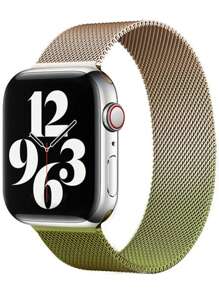 1pc Men Women Milanese Loop Strap Compatible With Apple Watch Band 45mm 44mm 40mm 49mm 46mm 41mm 38mm 42mm Fashion Magnetic Bracelet Compatible With IWatch Series 11 10 Ultra 9 8 7 6 SE 5 4 3 2 1 Stainless Steel Wristband