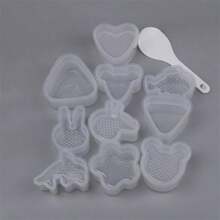 1/5/11pcs Rice And Vegetable Roll Molds, Rice And Vegetable Roll Maker With Onion Mold, Triangle Rice And Vegetable Roll Maker, Sushi Mold, Lunch And Home DIY, Kitchen Accessories, DIY Supplies, Bento Making Tools - Sushi Mold - View 10